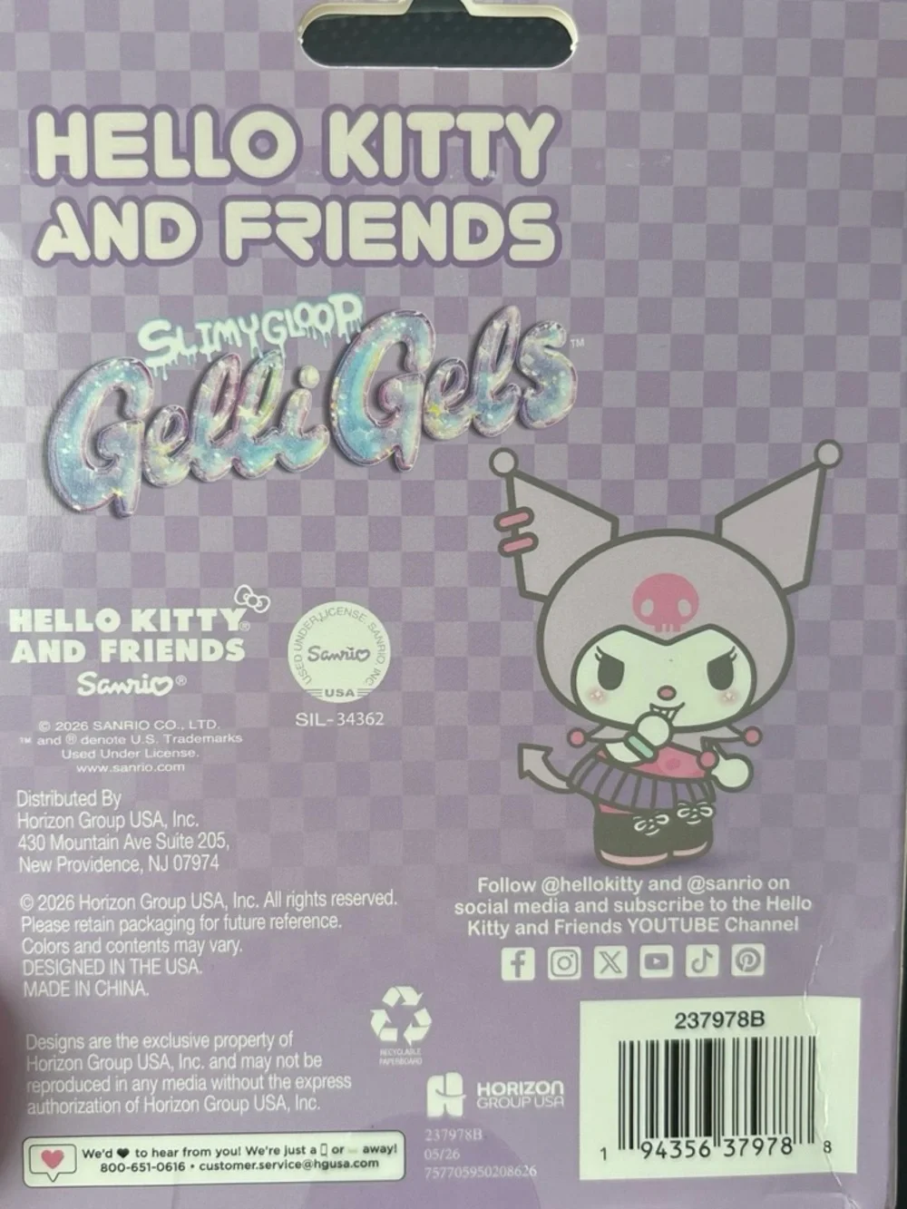 Hello Kitty holographic purple